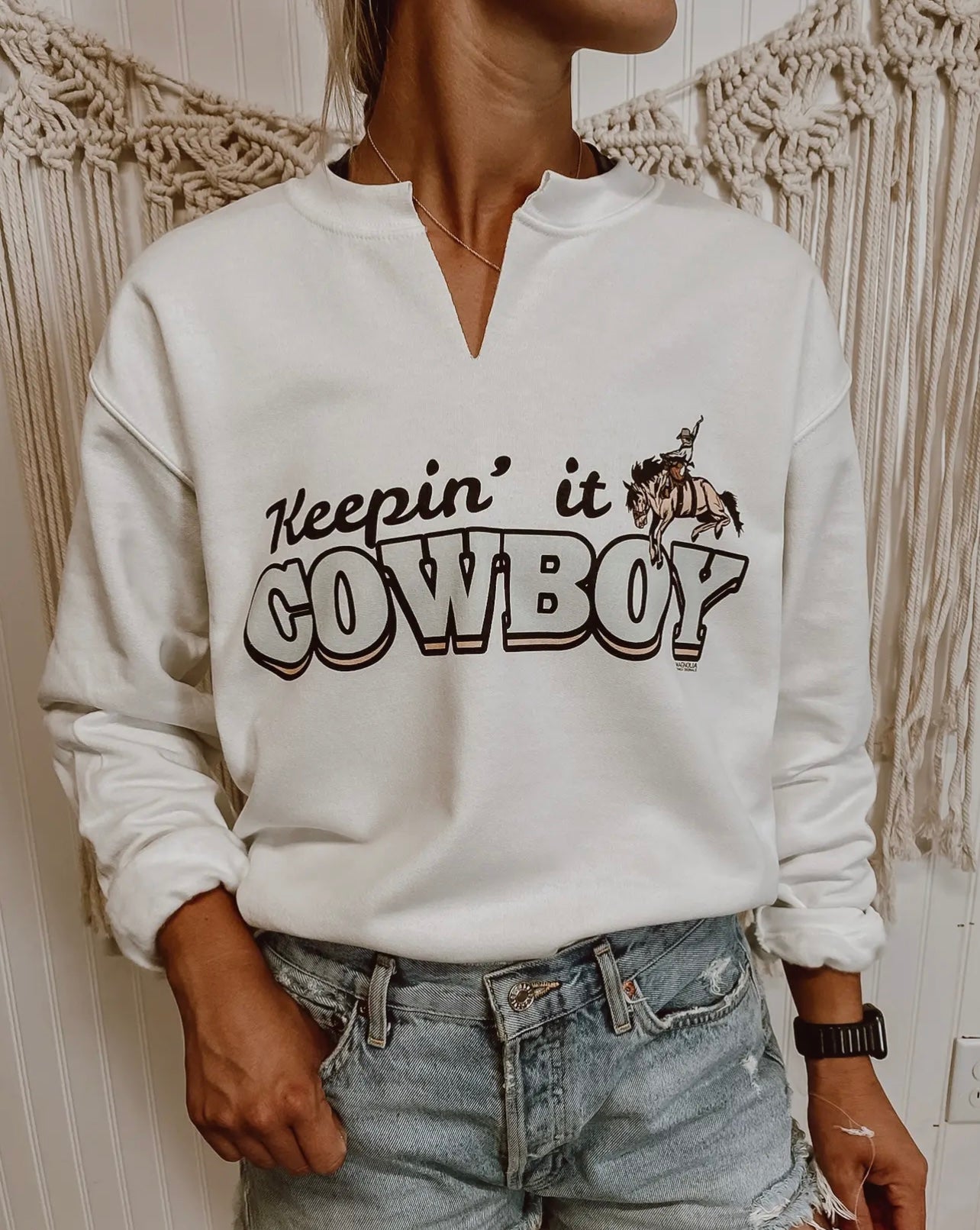 Keepin' it Cowboy Crewneck