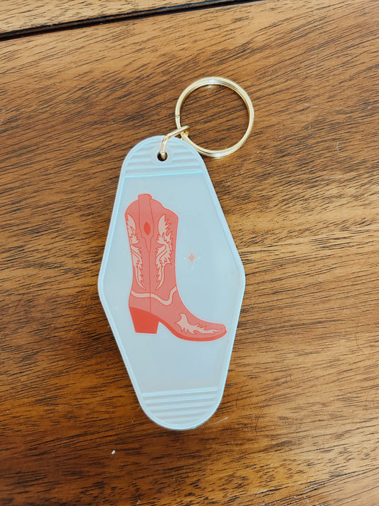 Cowboy Boot Keychain