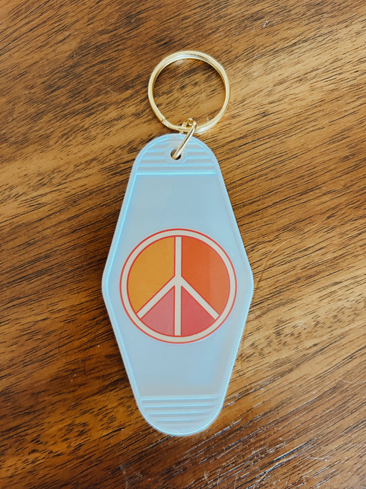 Peace Sign Keychain