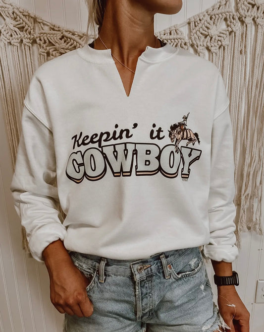 Keepin' it Cowboy Crewneck