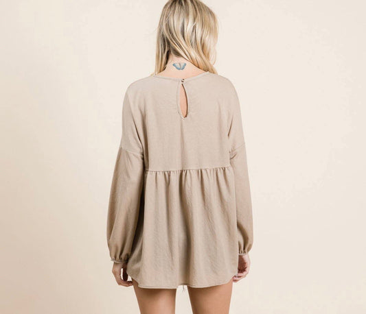 Lillian Woven Sleeve Top
