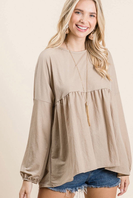 Lillian Woven Sleeve Top